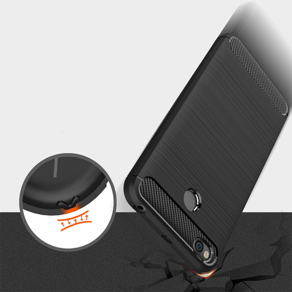 Pokrowiec Carbon Case czarny Xiaomi Redmi 6A / 2