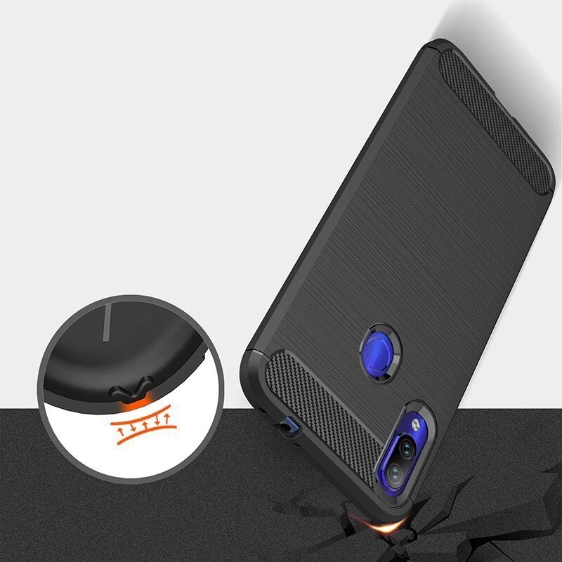 Pokrowiec Carbon Case czarny Xiaomi Redmi 7 / 5