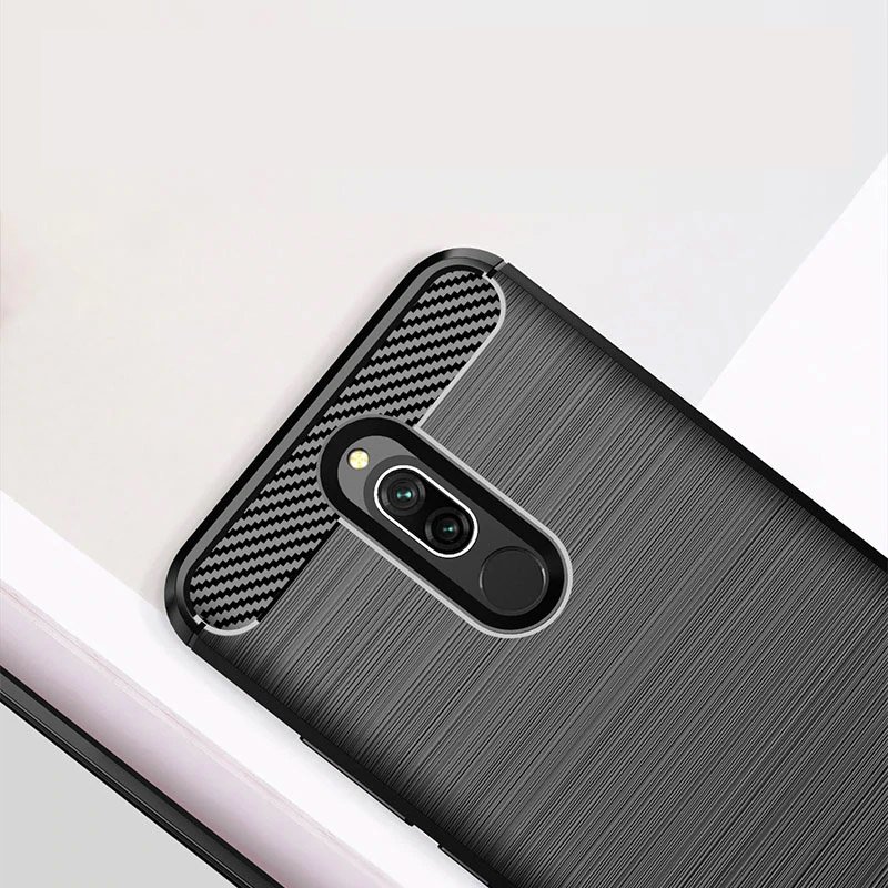 Pokrowiec Carbon Case czarny Xiaomi Redmi 8 / 3