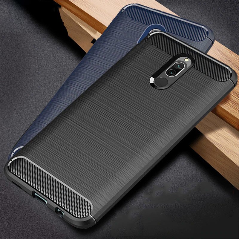 Pokrowiec Carbon Case czarny Xiaomi Redmi 8 / 5