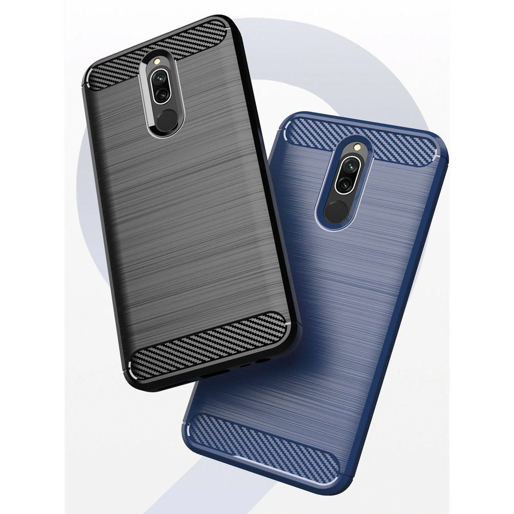 Pokrowiec Carbon Case czarny Xiaomi Redmi 8 / 9