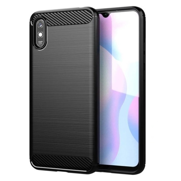Pokrowiec Carbon Case czarny Xiaomi Redmi 9A