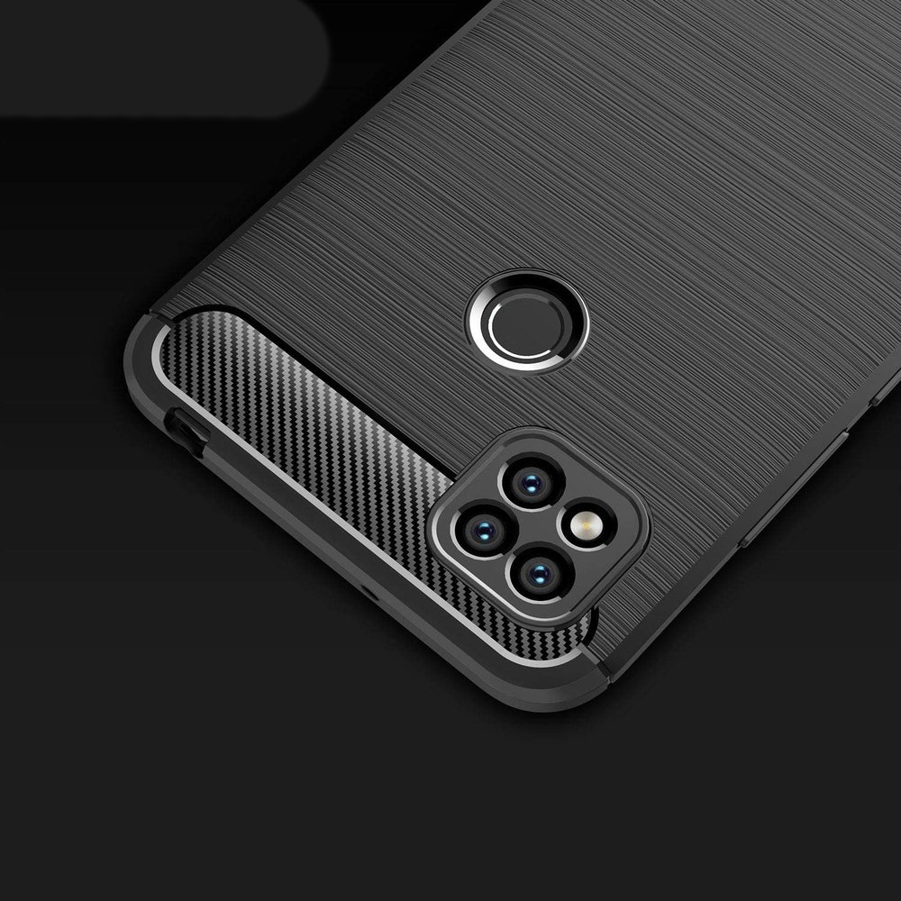 Pokrowiec Carbon Case czarny Xiaomi Redmi 9C / 2