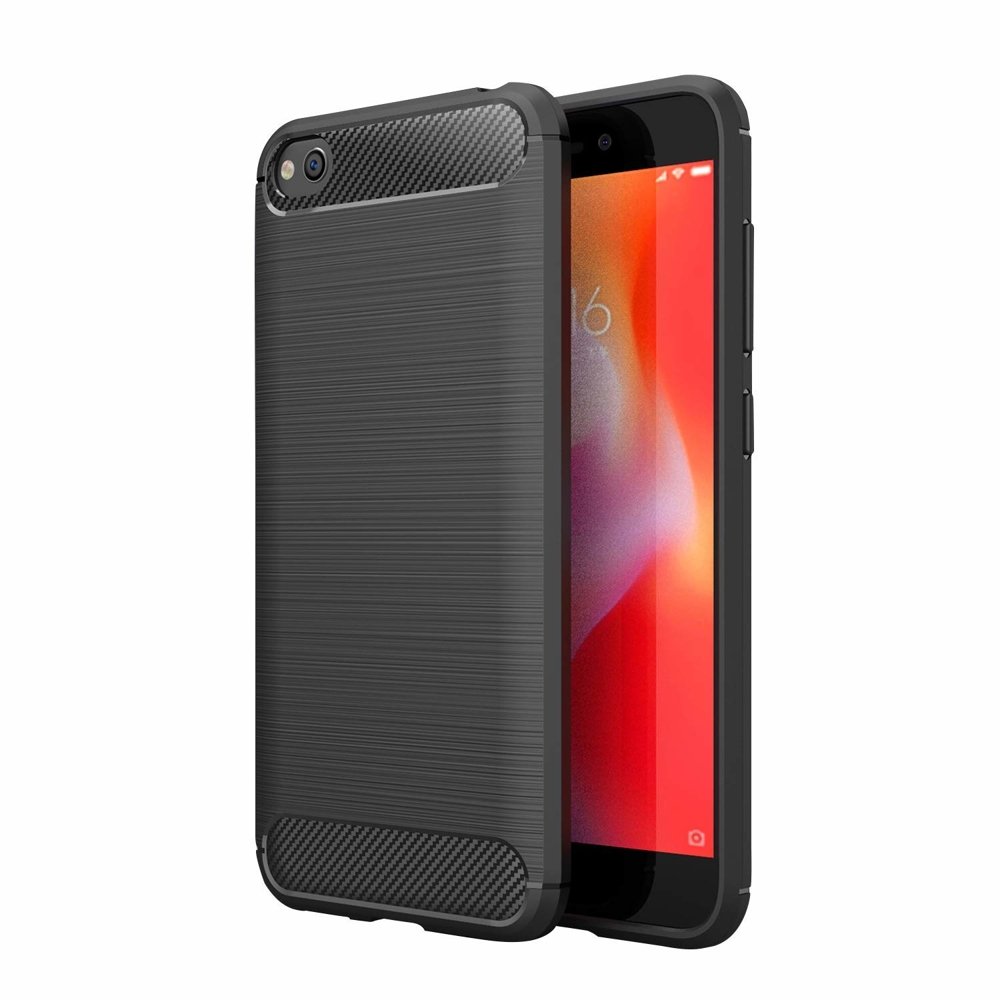 Pokrowiec Carbon Case czarny Xiaomi Redmi Go / 2
