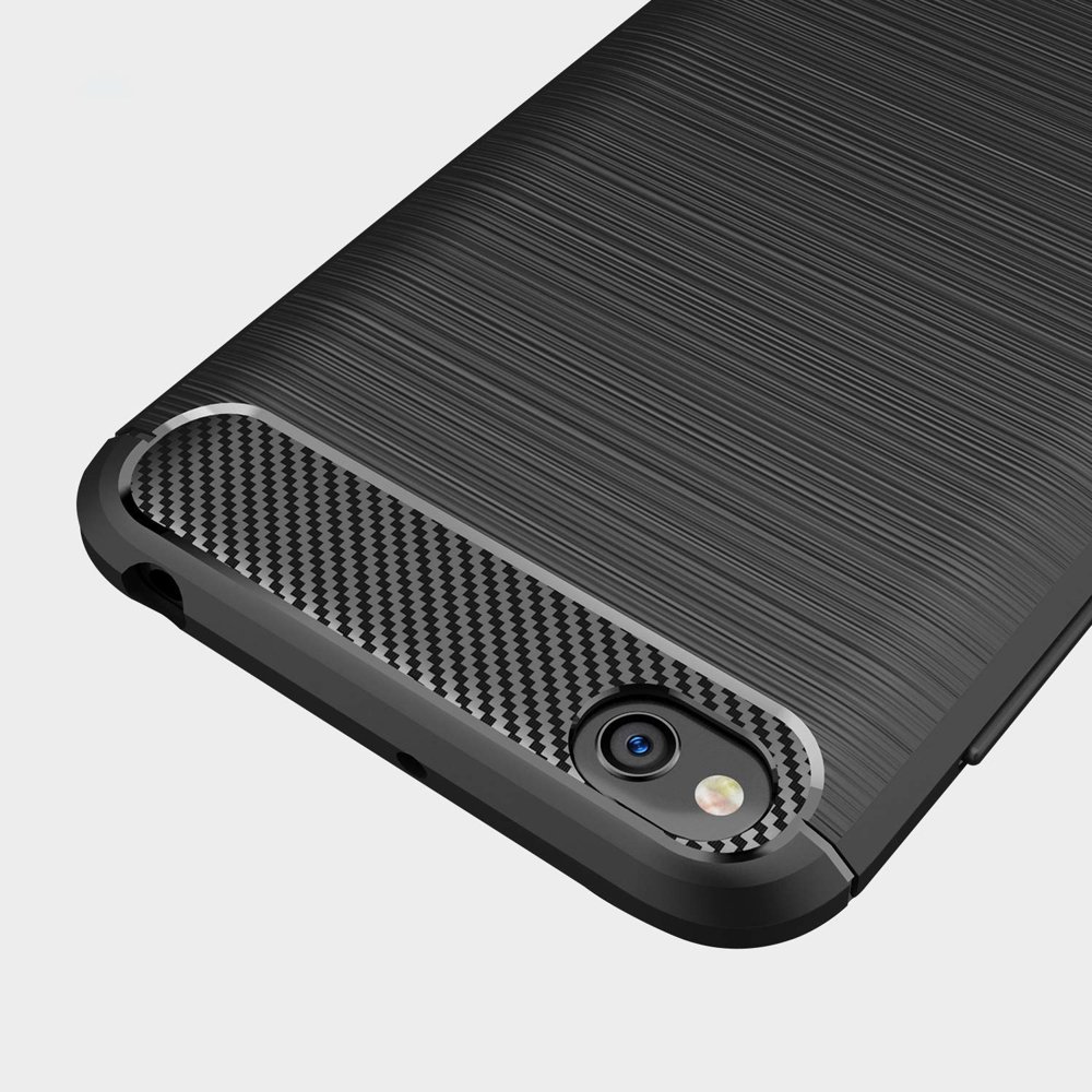 Pokrowiec Carbon Case czarny Xiaomi Redmi Go / 4