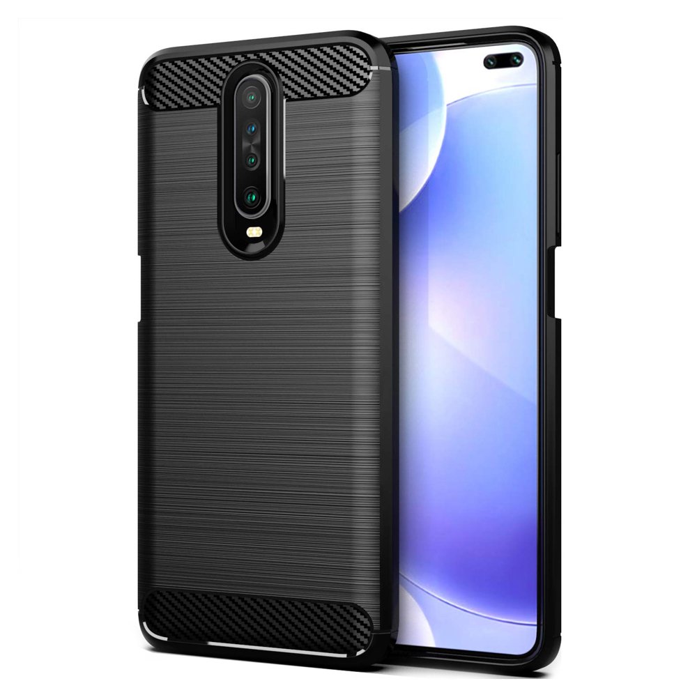 Pokrowiec Carbon Case czarny Xiaomi Redmi K30