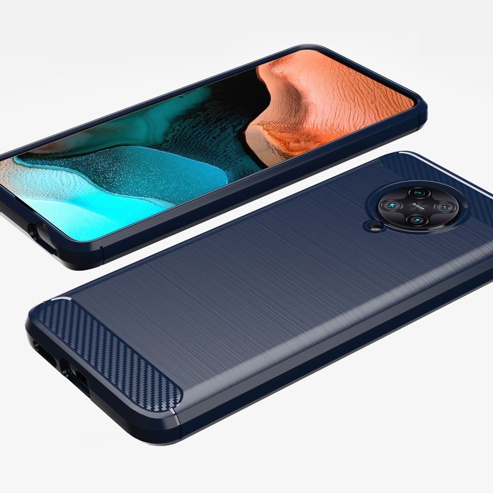 Pokrowiec Carbon Case czarny Xiaomi Redmi K30 Pro / 5
