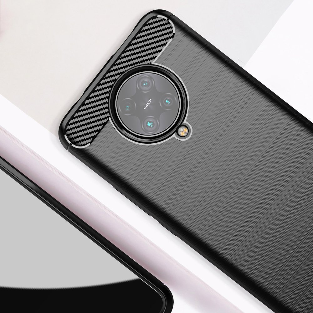 Pokrowiec Carbon Case czarny Xiaomi Redmi K30 Pro / 6