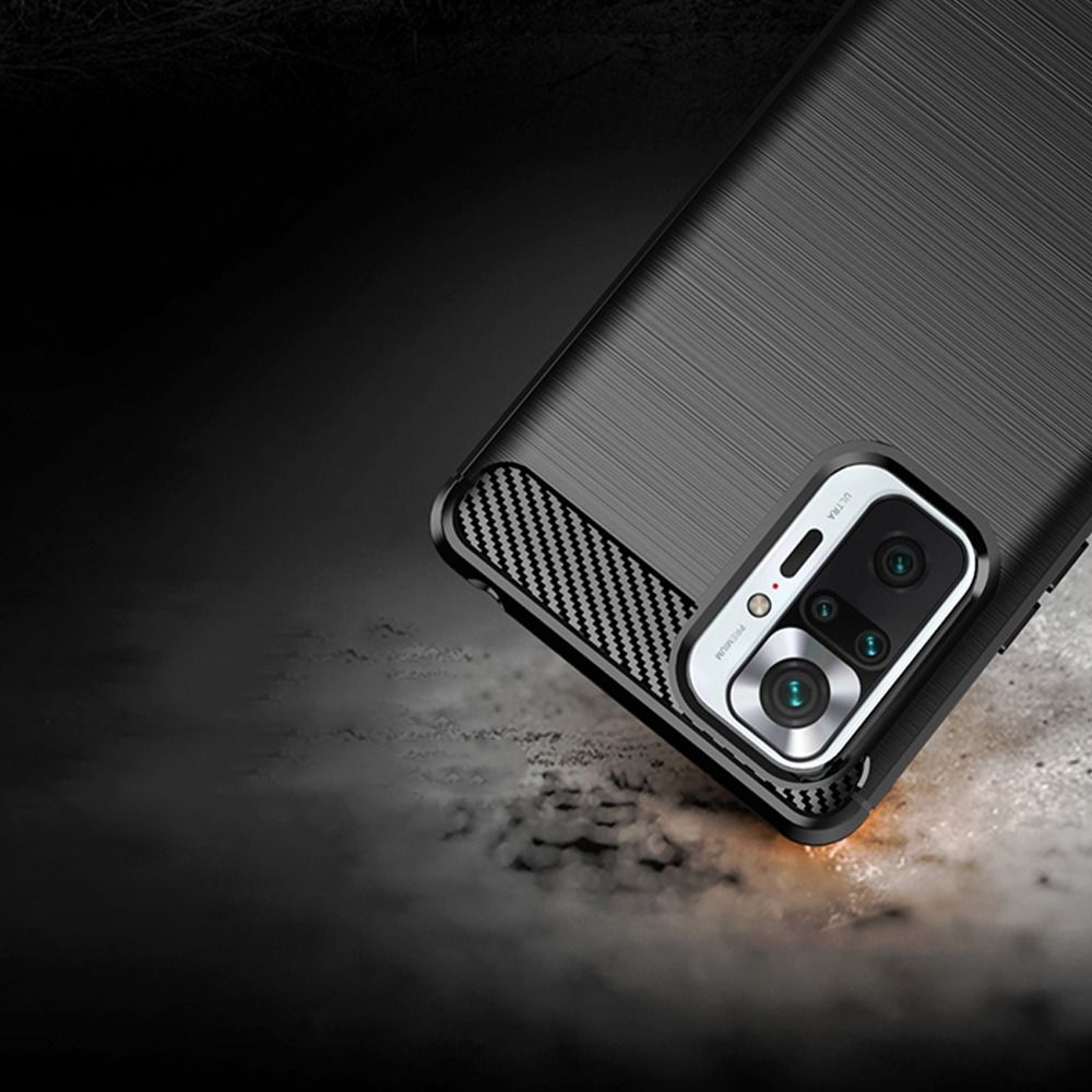 Pokrowiec Carbon Case czarny Xiaomi Redmi Note 10 5G / 3 Pokrowiec Carbon Case czarny Xiaomi Redmi Note 10 5G / 3