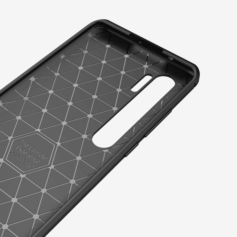 Pokrowiec Carbon Case czarny Xiaomi Mi Note 10 Pro / 3