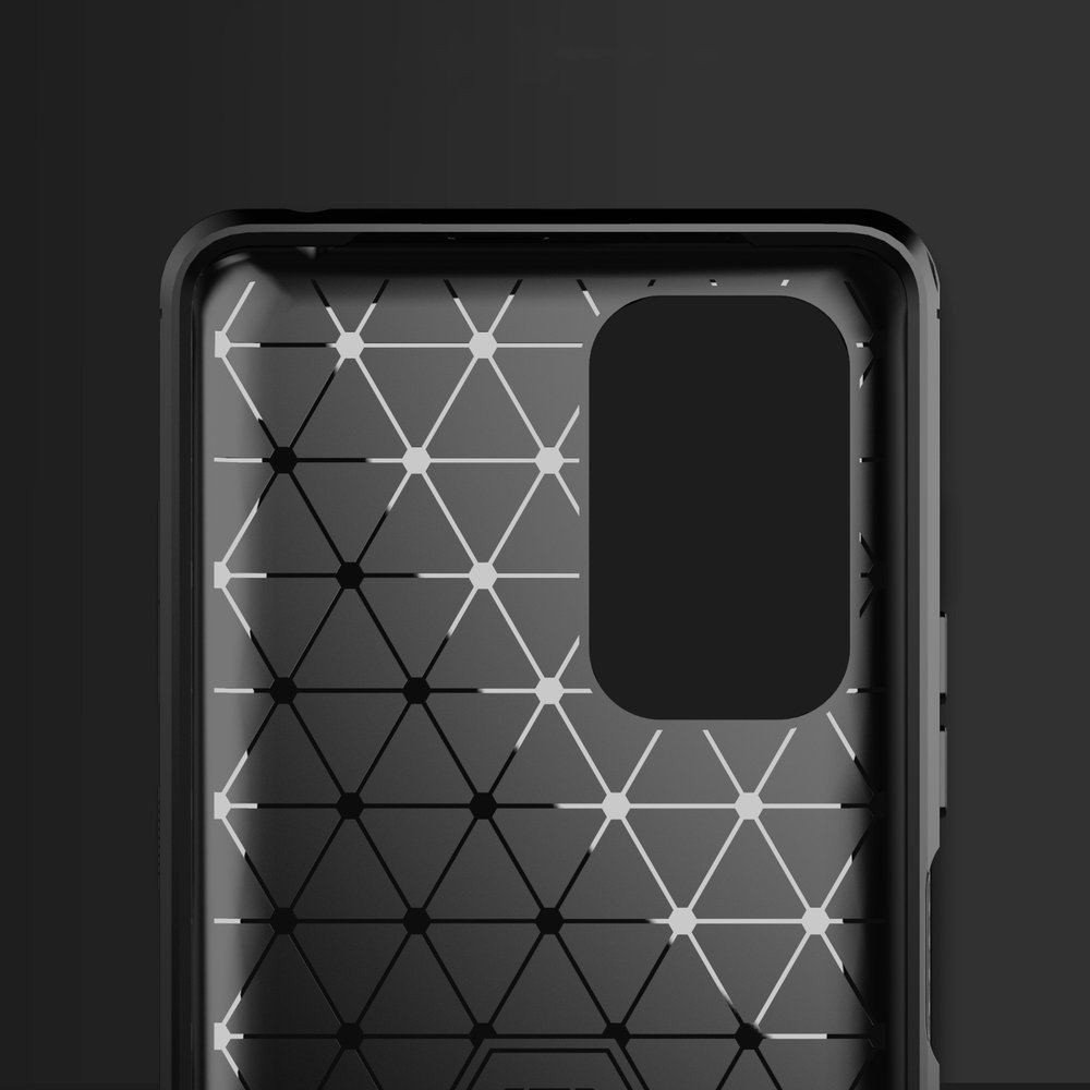 Pokrowiec Carbon Case czarny Xiaomi Redmi Note 10 Pro / 6