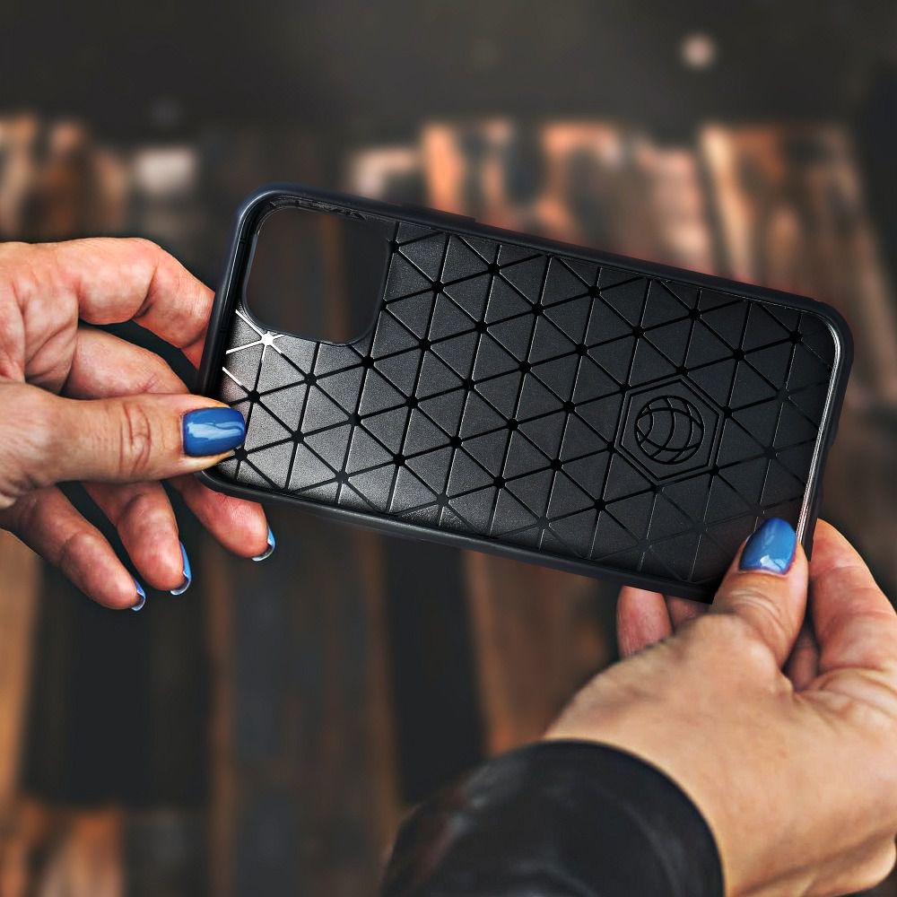 Pokrowiec Carbon Case czarny Xiaomi Redmi Note 11 Pro 5G / 6