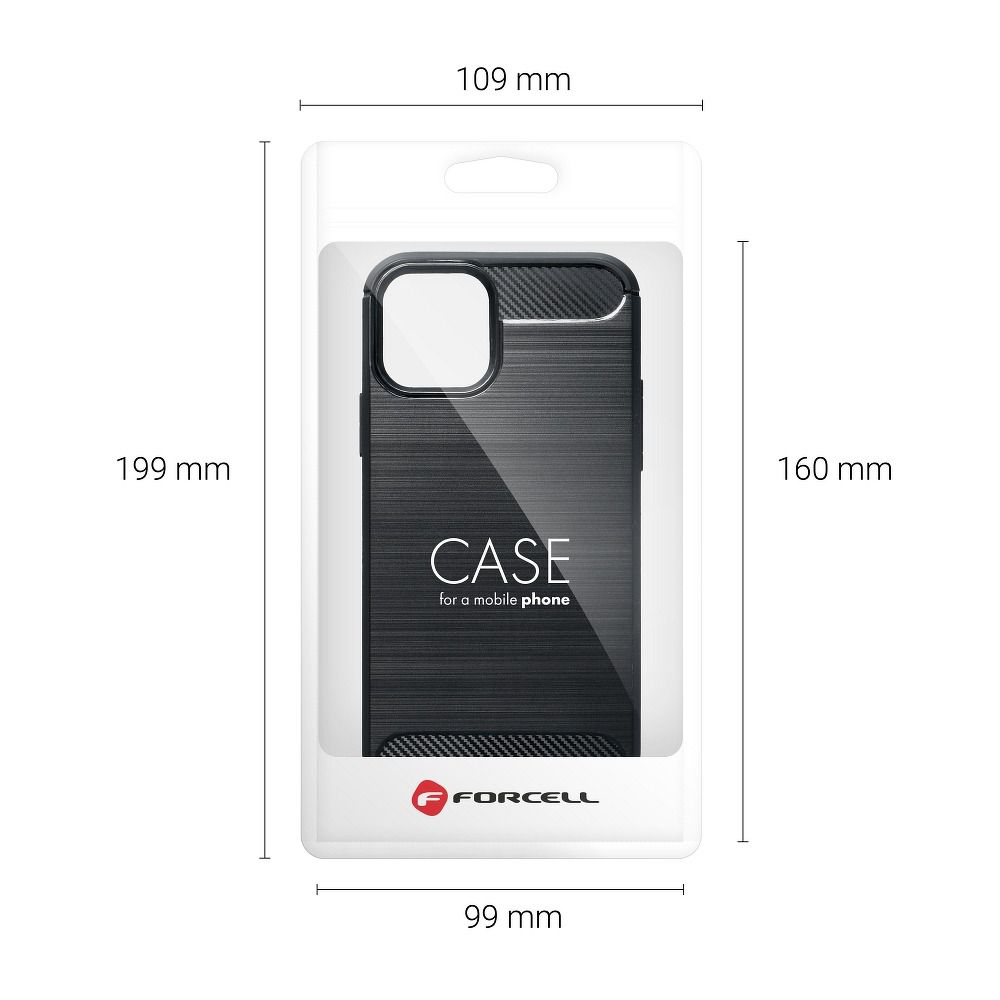 Pokrowiec Carbon Case czarny Xiaomi Redmi Note 11 Pro 5G / 9