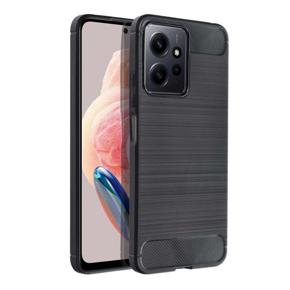 Pokrowiec Carbon Case czarny Xiaomi Redmi Note 12 4G