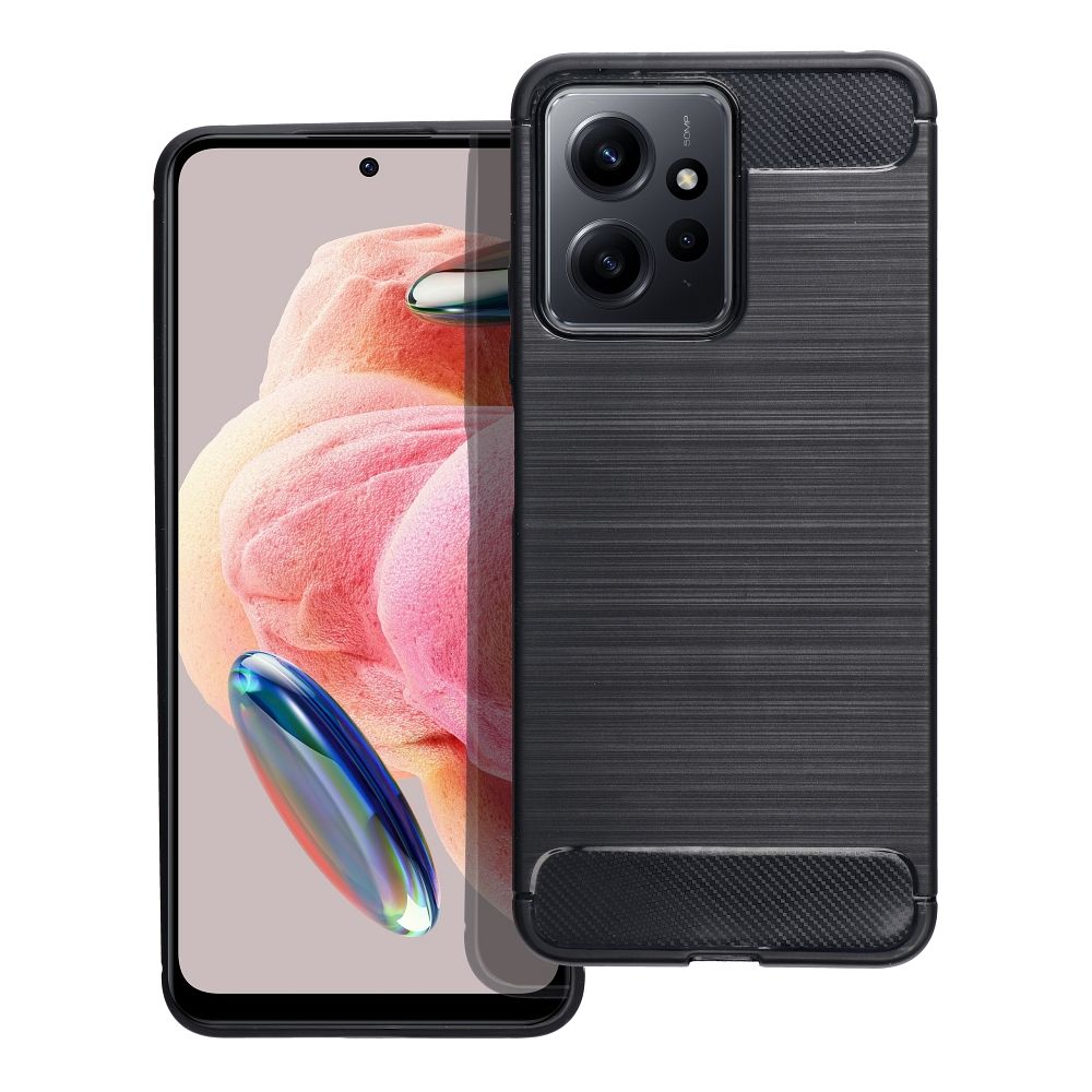 Pokrowiec Carbon Case czarny Xiaomi Redmi Note 12 4G / 2