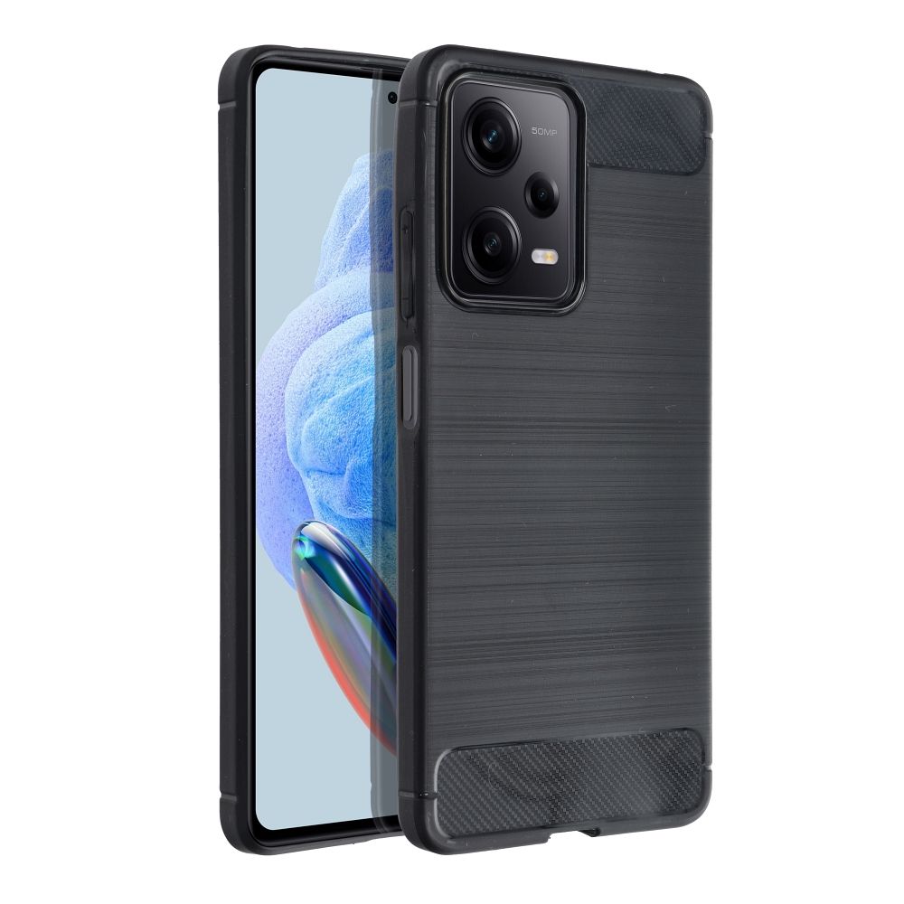 Pokrowiec Carbon Case czarny Xiaomi Redmi Note 12 Pro 5G