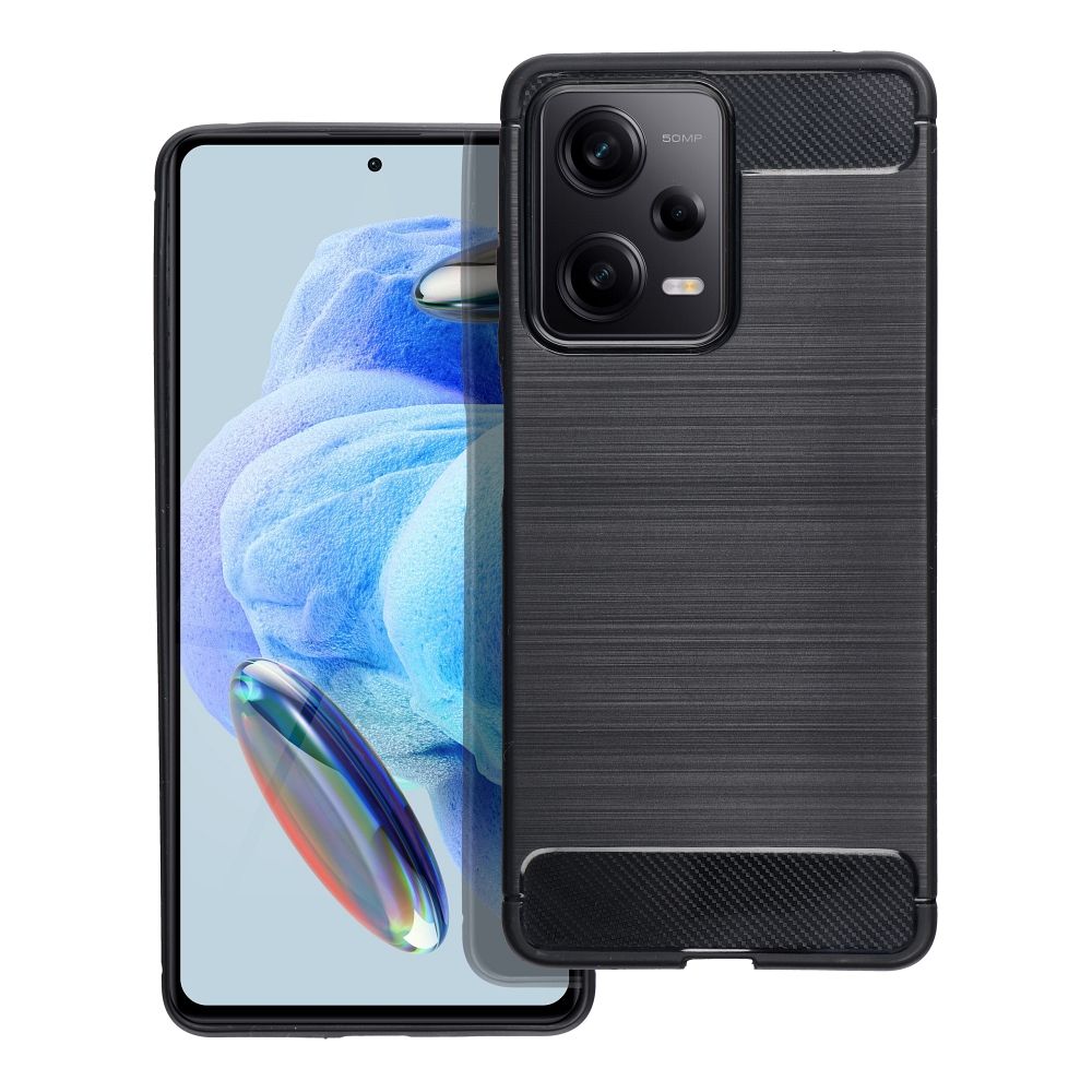 Pokrowiec Carbon Case czarny Xiaomi Redmi Note 12 Pro 5G / 2