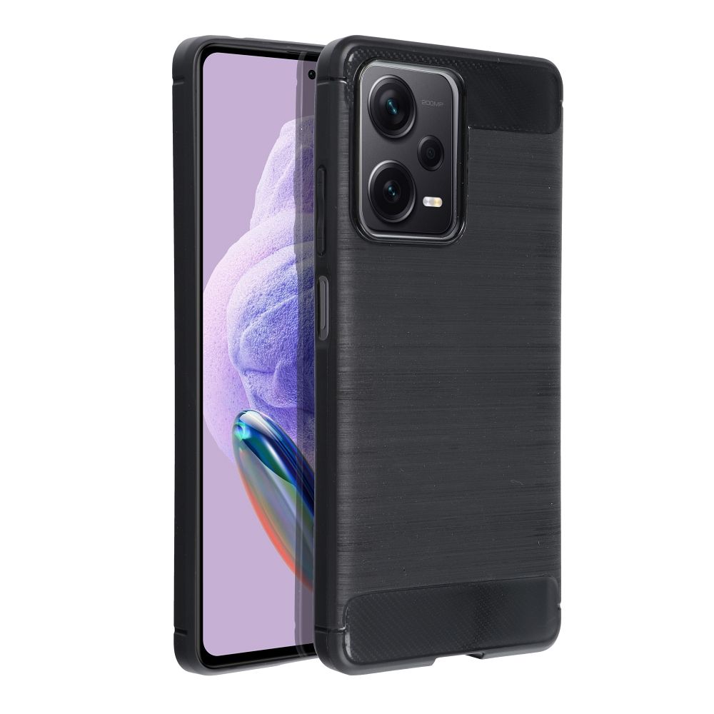 Pokrowiec Carbon Case czarny Xiaomi Redmi Note 12 Pro Plus