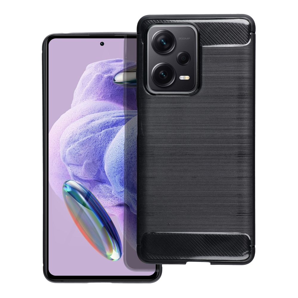 Pokrowiec Carbon Case czarny Xiaomi Redmi Note 12 Pro Plus / 2