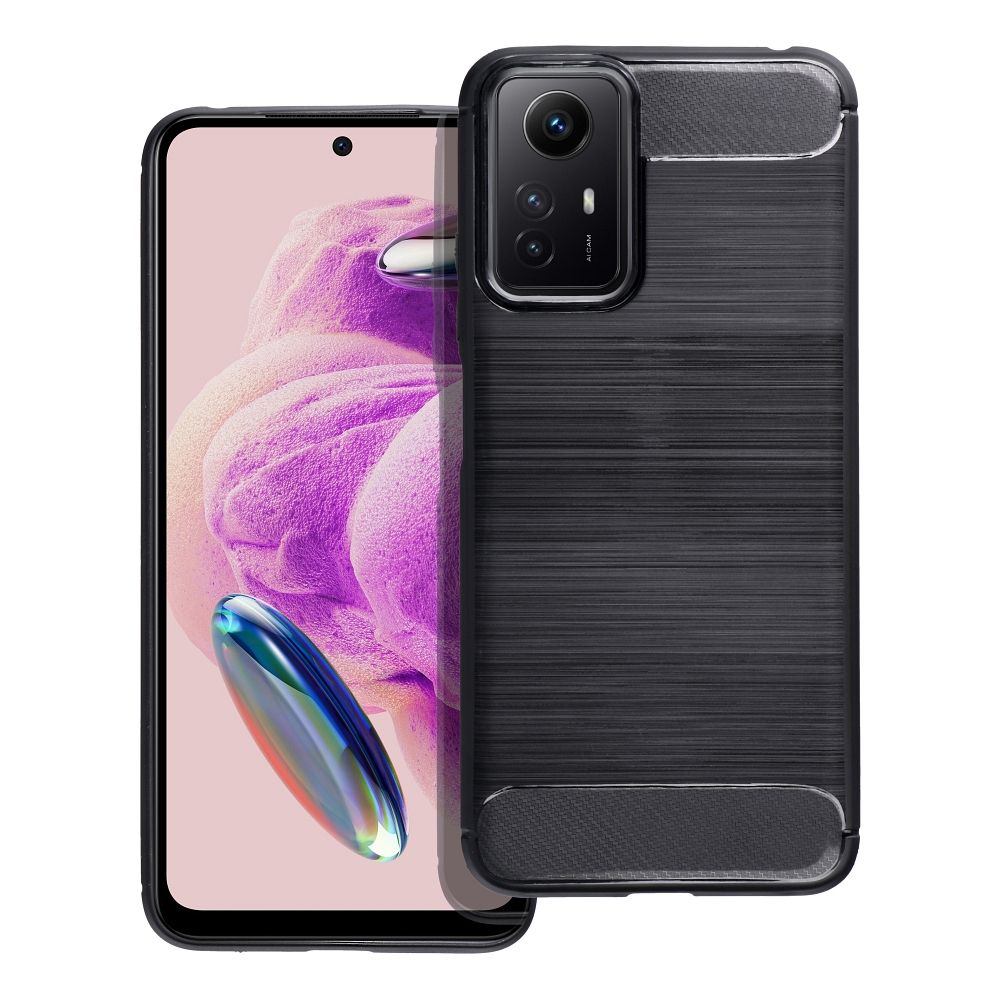 Pokrowiec Carbon Case czarny Xiaomi Redmi Note 12S / 2