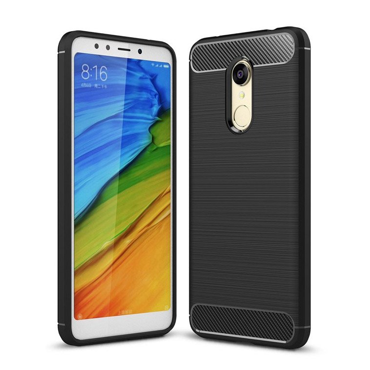 Pokrowiec Carbon Case czarny Xiaomi Redmi Note 5