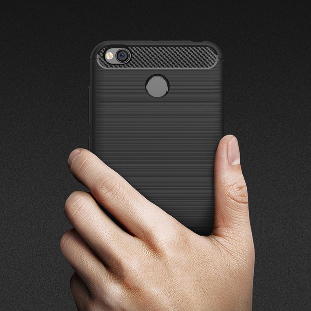 Pokrowiec Carbon Case czarny Xiaomi Redmi Note 5 / 4