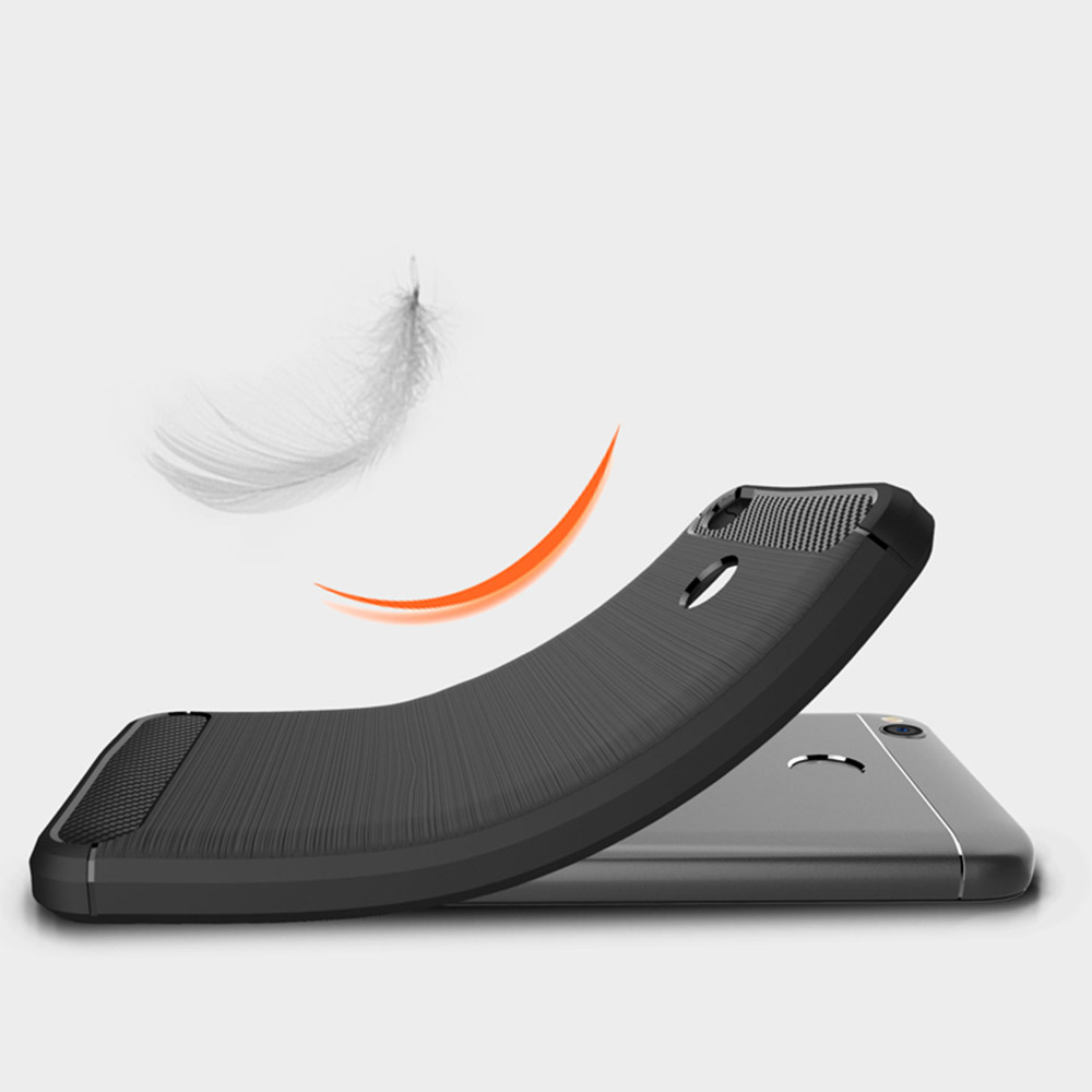 Pokrowiec Carbon Case czarny Xiaomi Redmi Note 5 / 7