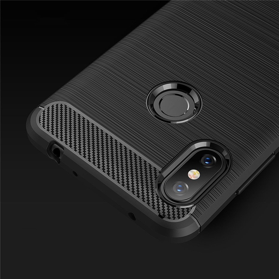 Pokrowiec Carbon Case czarny Xiaomi Redmi Note 6 Pro / 9