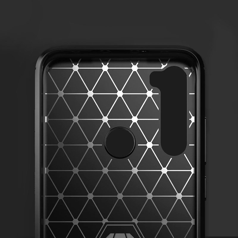 Pokrowiec Carbon Case czarny Xiaomi Redmi Note 8 / 3