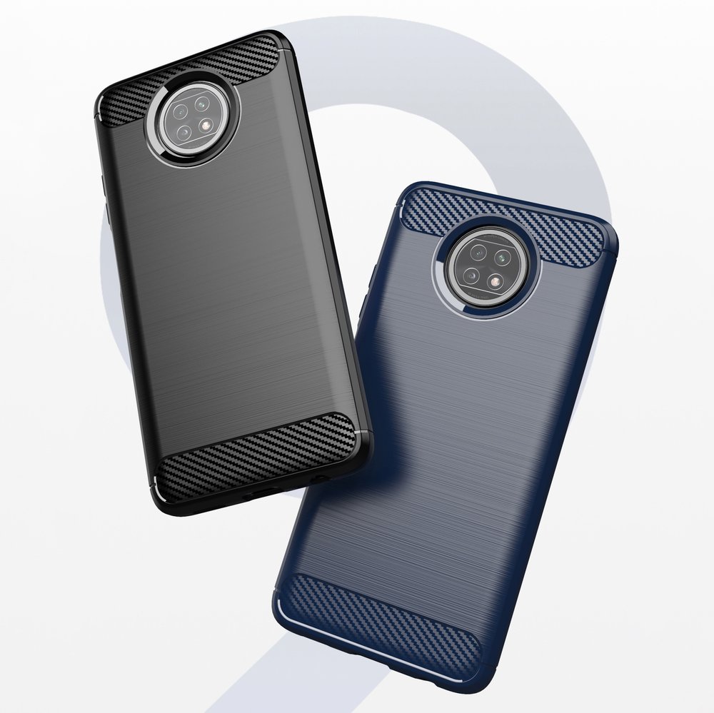 Pokrowiec Carbon Case czarny Xiaomi Redmi Note 9T 5G / 2