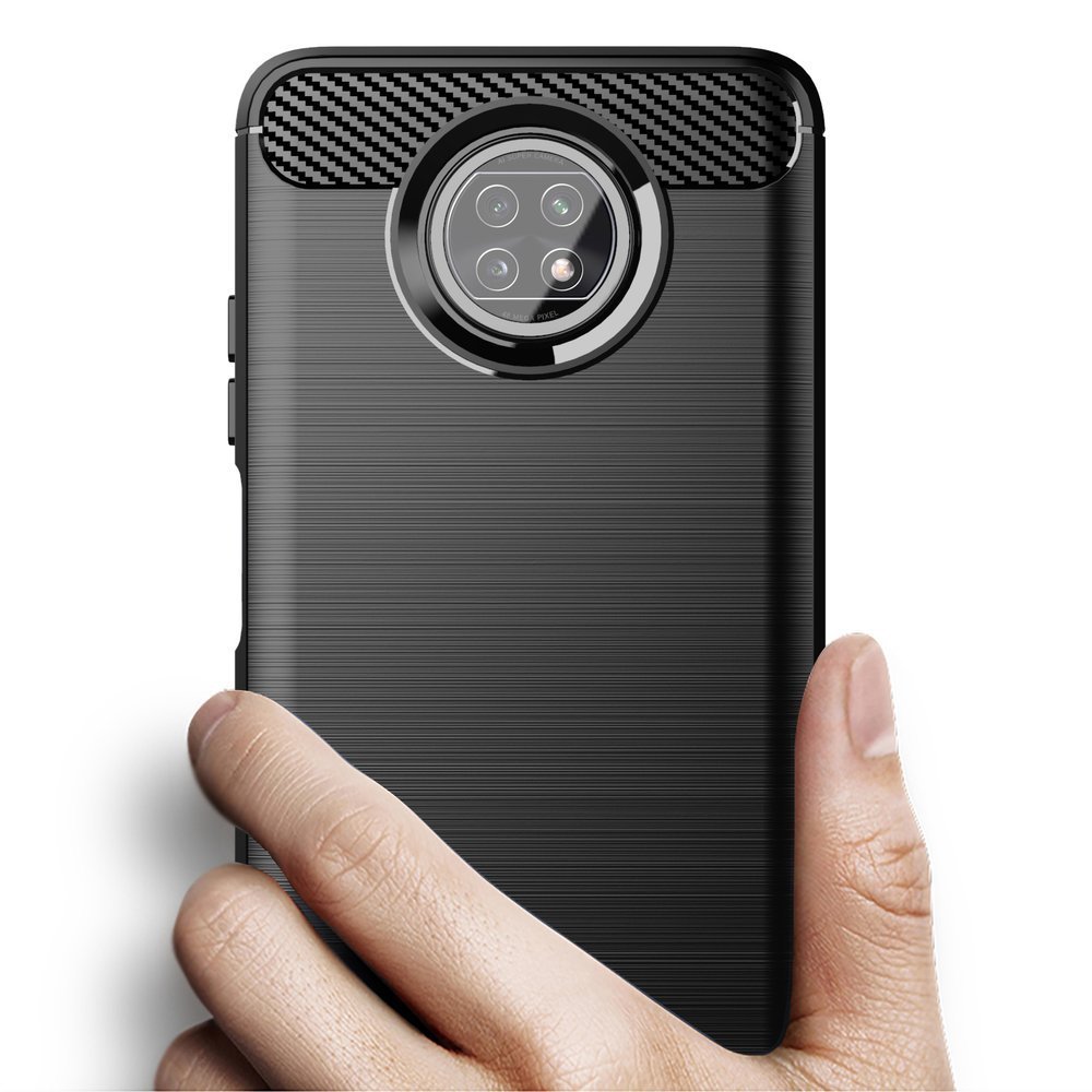 Pokrowiec Carbon Case czarny Xiaomi Redmi Note 9T 5G / 3