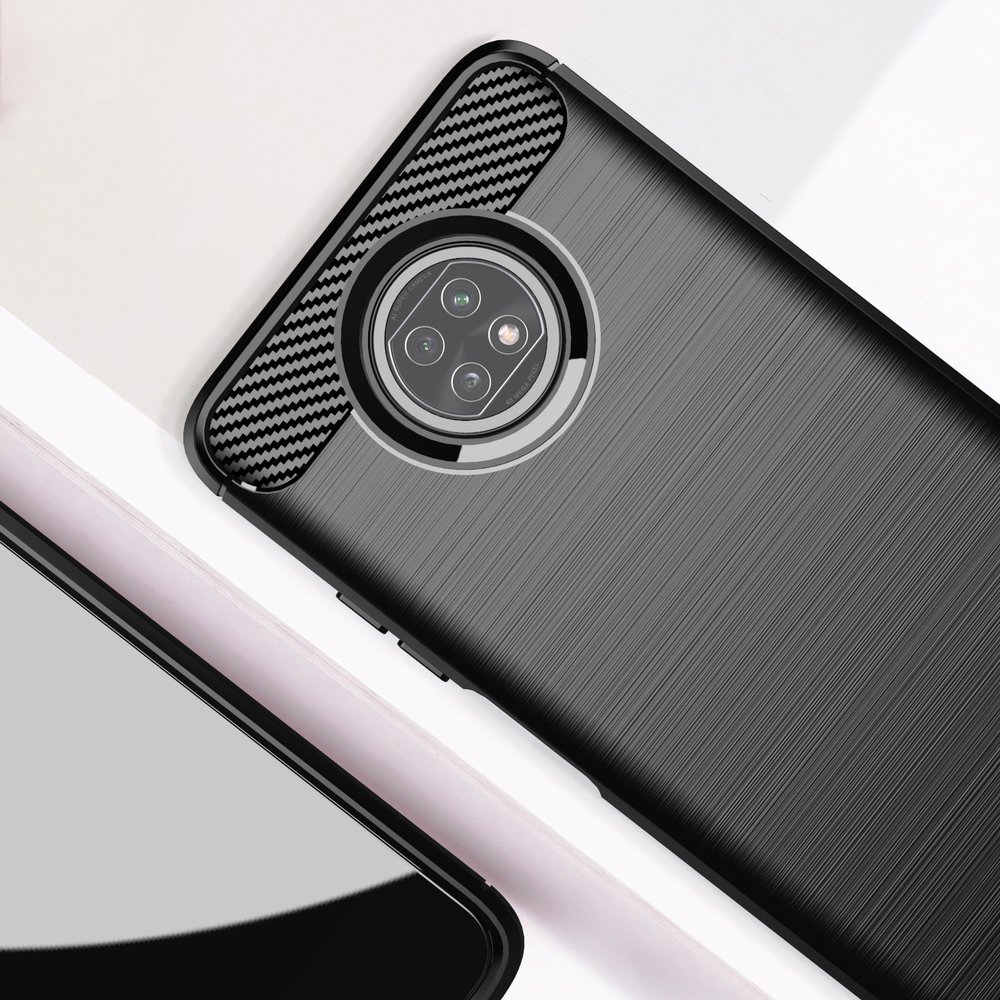 Pokrowiec Carbon Case czarny Xiaomi Redmi Note 9T 5G / 4