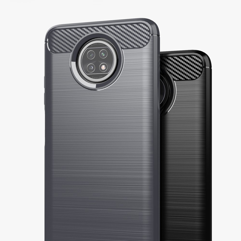 Pokrowiec Carbon Case czarny Xiaomi Redmi Note 9T 5G / 5