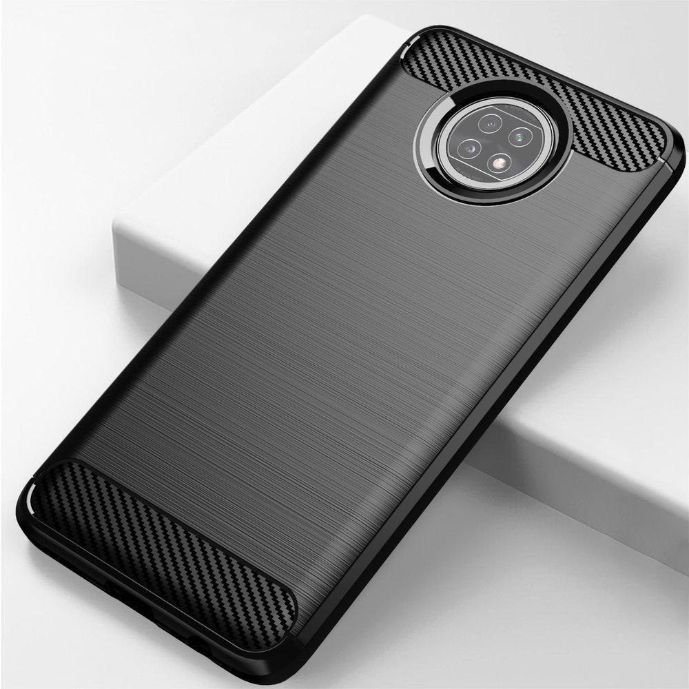 Pokrowiec Carbon Case czarny Xiaomi Redmi Note 9T 5G / 9
