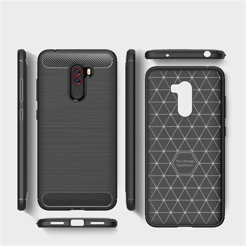 Pokrowiec Carbon Case czerwony Xiaomi Pocophone F1 / 9