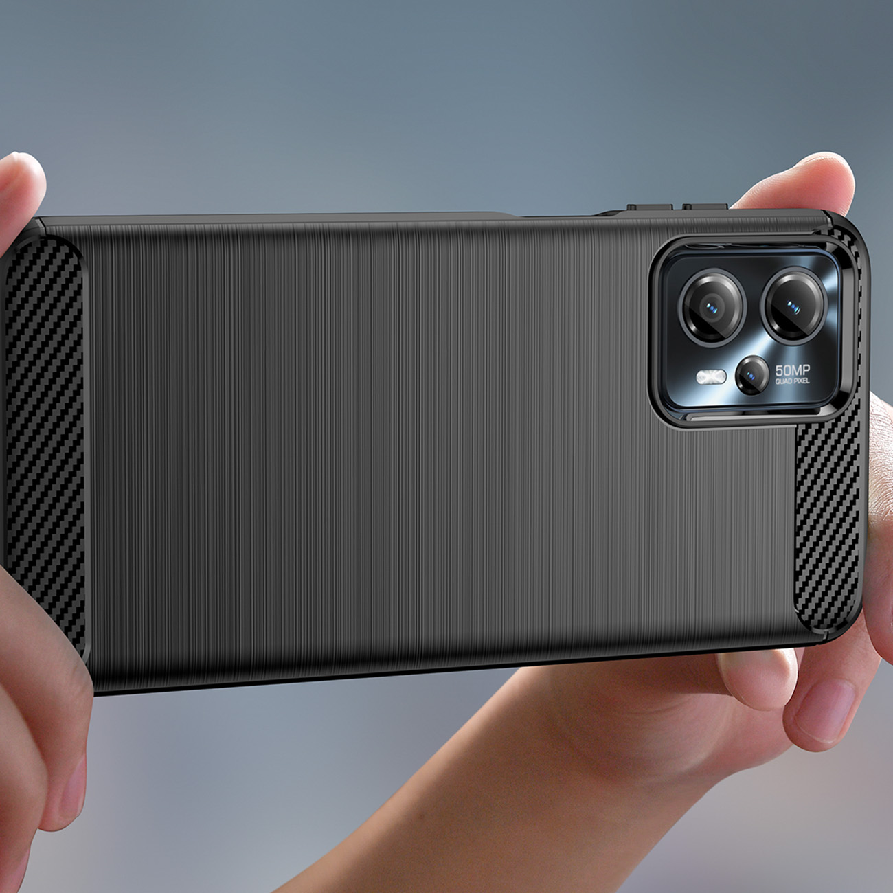 Pokrowiec Carbon Case Motorola Moto G53 / 5