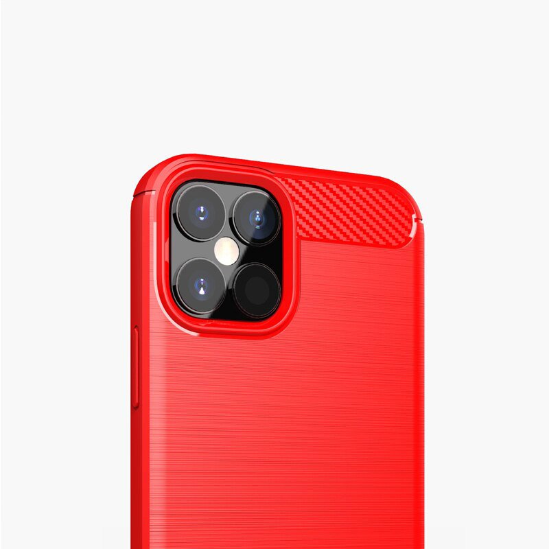 Pokrowiec Carbon Case niebieski Apple iPhone 12 Pro Max / 10