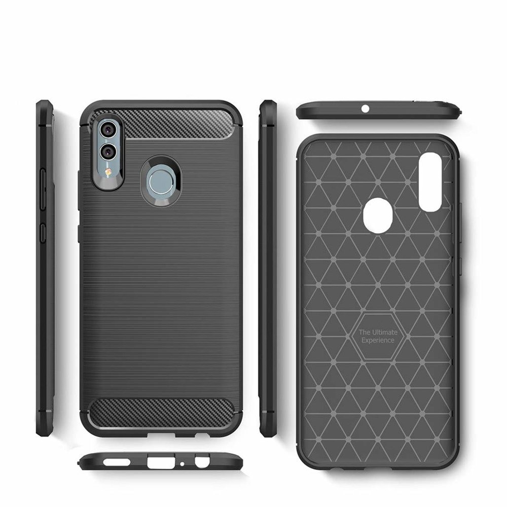 Pokrowiec Carbon Case niebieski Honor 10 Lite / 5