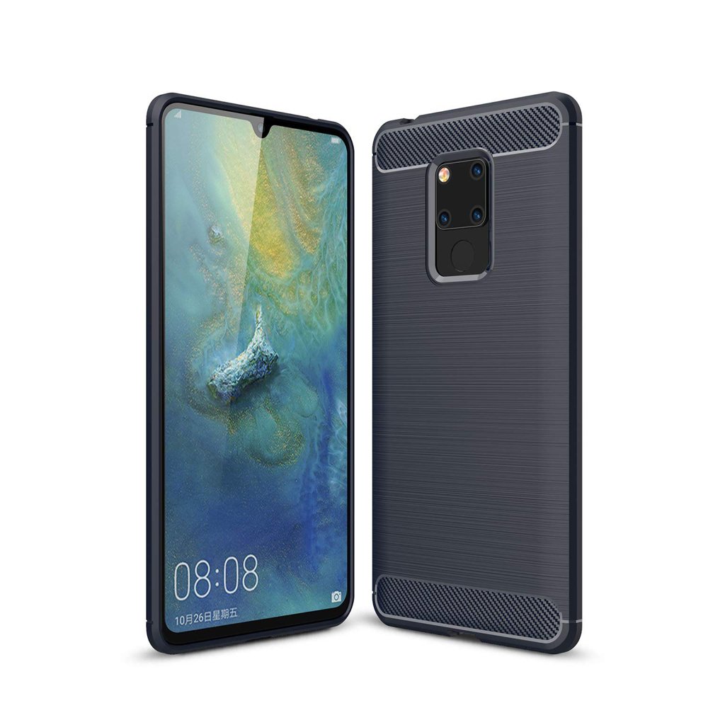 Pokrowiec Carbon Case niebieski Huawei Mate 20 Pokrowiec Carbon Case niebieski Huawei Mate 20