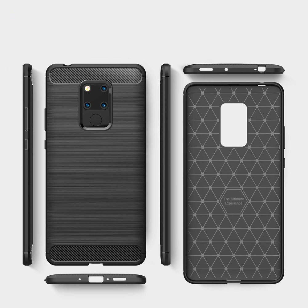 Pokrowiec Carbon Case niebieski Huawei Mate 20 / 4 Pokrowiec Carbon Case niebieski Huawei Mate 20 / 4
