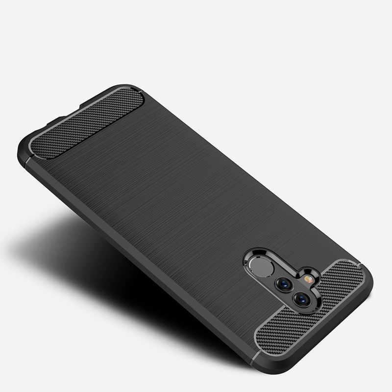 Pokrowiec Carbon Case niebieski Huawei Mate 20 Lite / 2