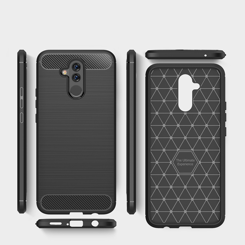 Pokrowiec Carbon Case niebieski Huawei Mate 20 Lite / 3