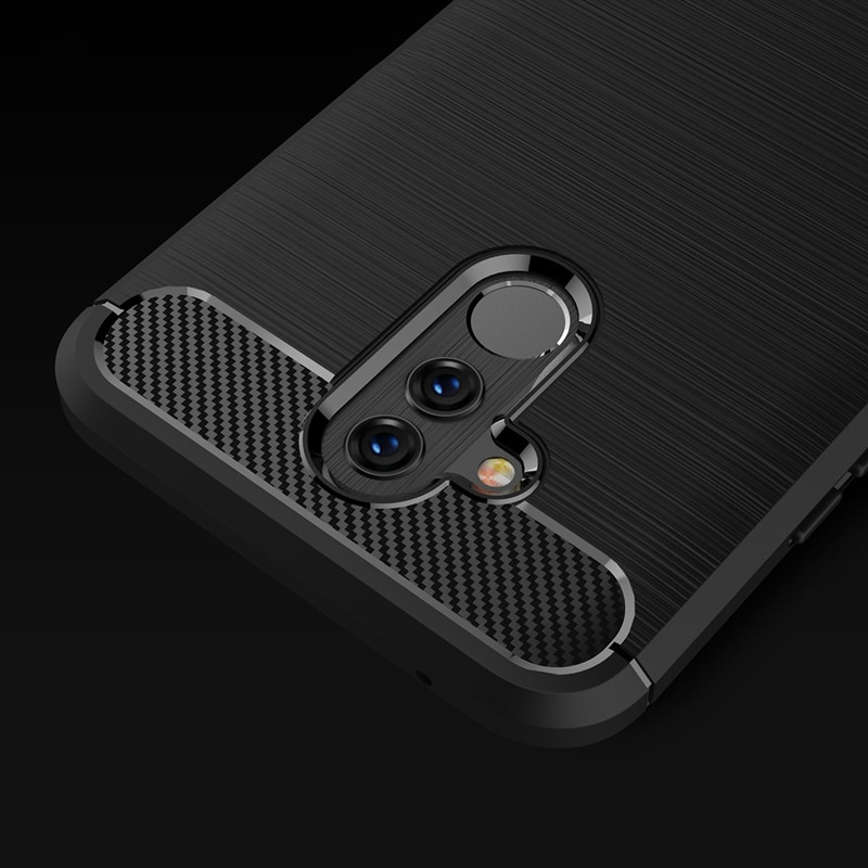 Pokrowiec Carbon Case niebieski Huawei Mate 20 Lite / 8