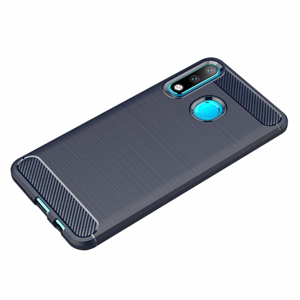 Pokrowiec Carbon Case niebieski Huawei P30 Lite / 4