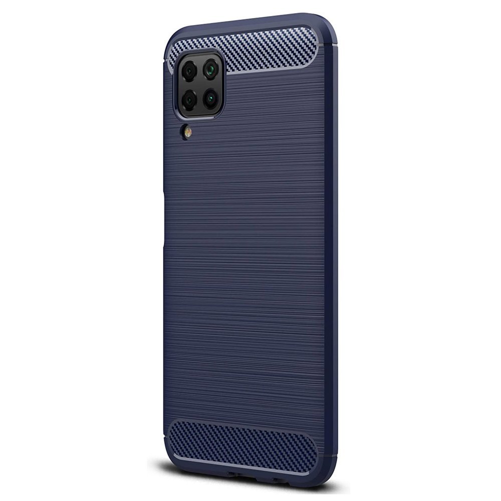 Pokrowiec Carbon Case niebieski Huawei P40 Lite / 2 Pokrowiec Carbon Case niebieski Huawei P40 Lite / 2