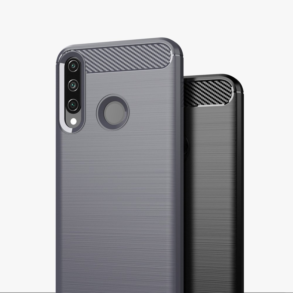 Pokrowiec Carbon Case niebieski Huawei Y6P / 6 Pokrowiec Carbon Case niebieski Huawei Y6P / 6