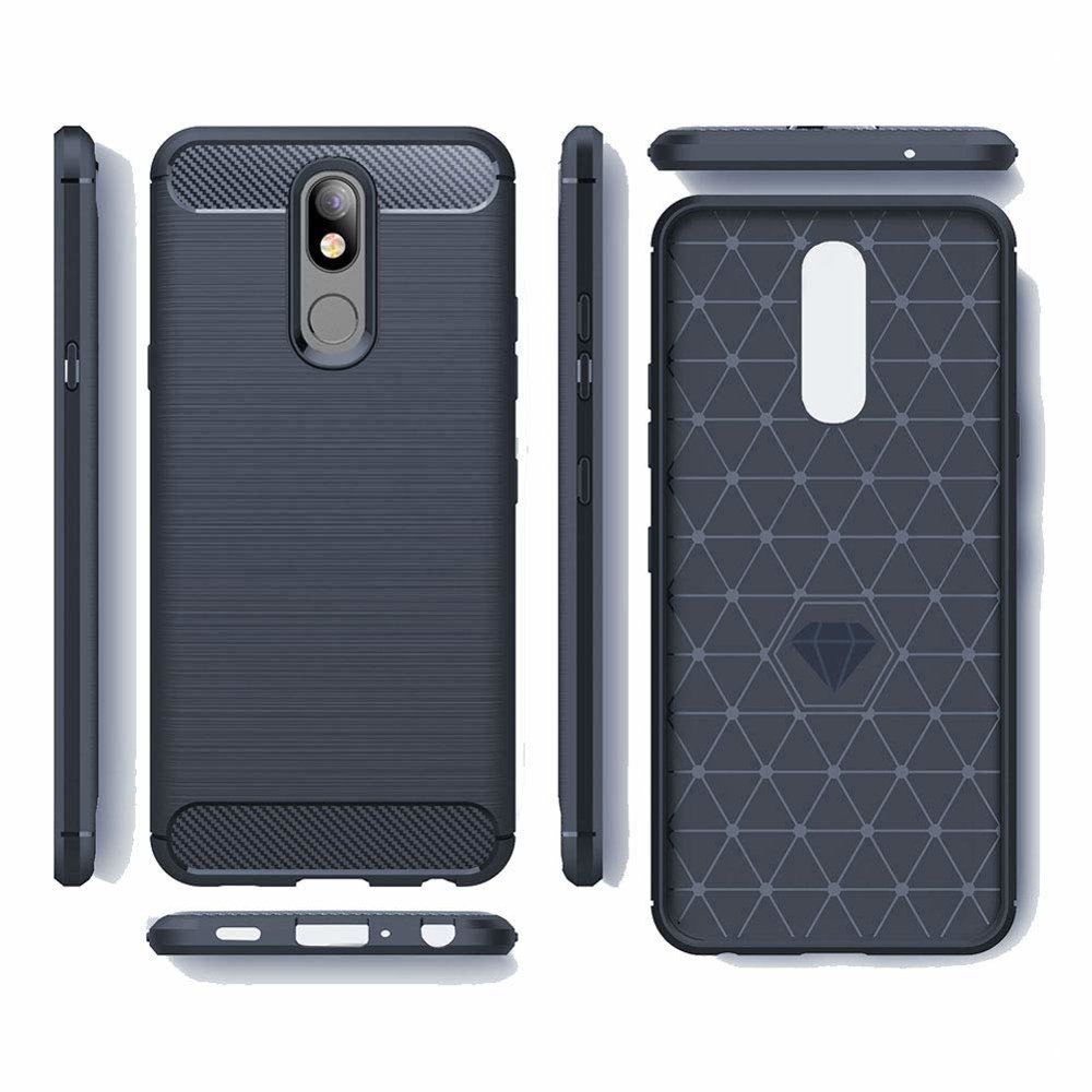 Pokrowiec Carbon Case niebieski LG K40 / 2