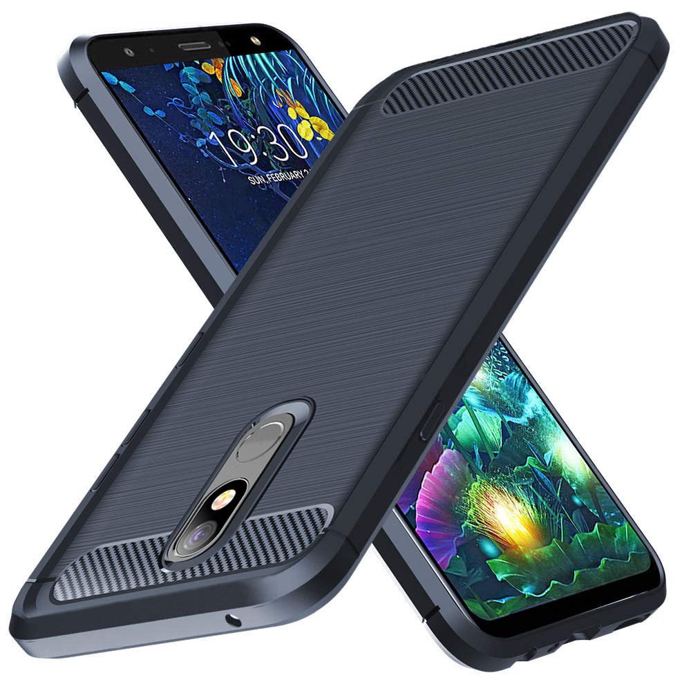 Pokrowiec Carbon Case niebieski LG K40 / 7