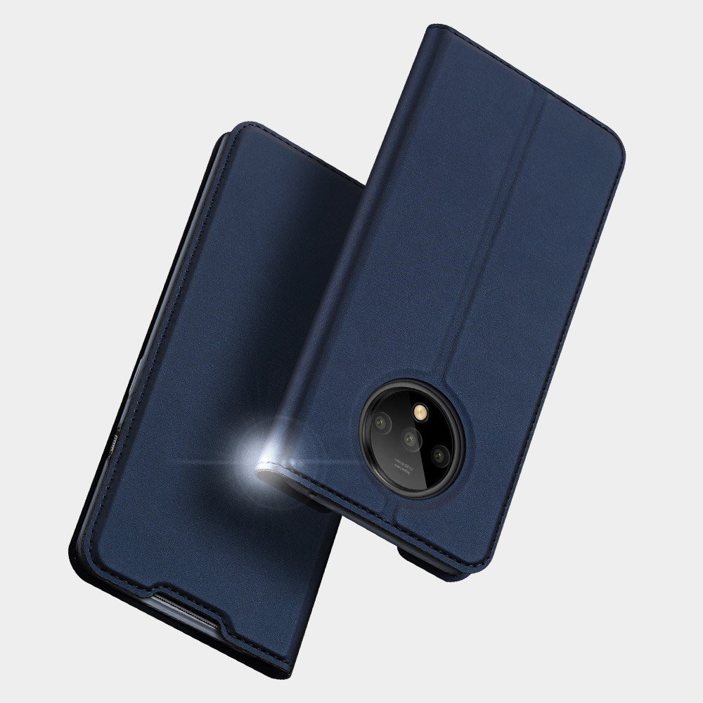 Pokrowiec Carbon Case niebieski Motorola Moto G8 Plus / 5