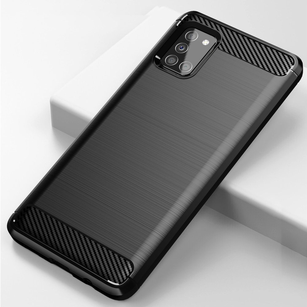 Pokrowiec Carbon Case niebieski Samsung A51 5G / 12
